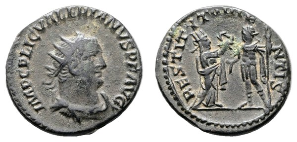 Antoninián císaře Valeriana s rubem RESTITVT ORIENTIS