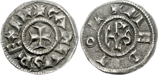 Ukázka mince – denier