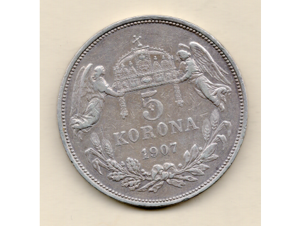 František Josef I. 5 koruna 1907 KB Kremnica